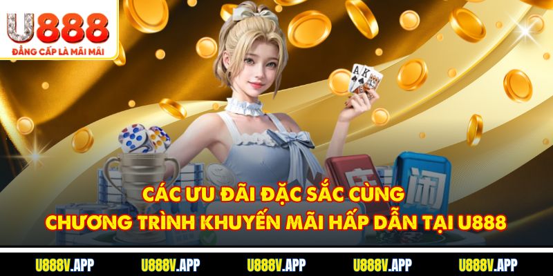 Các ưu đãi đặc sắc cùng chương trình khuyến mãi hấp dẫn tại U888