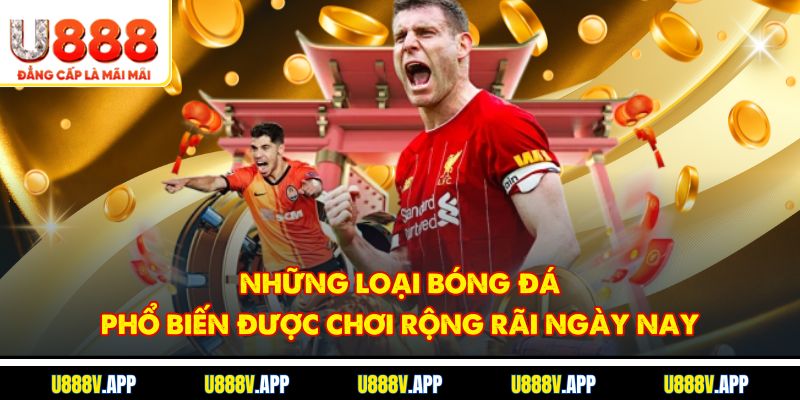 Những loại bóng đá phổ biến được chơi rộng rãi ngày nay