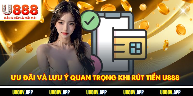 Ưu đãi và lưu ý quan trọng khi rút tiền U888